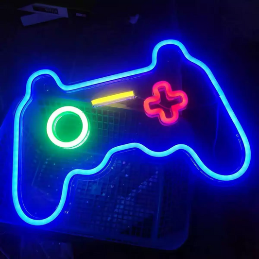 Gaming Controller LED Neon Sign for Gamer Room Setup Wall Decor
