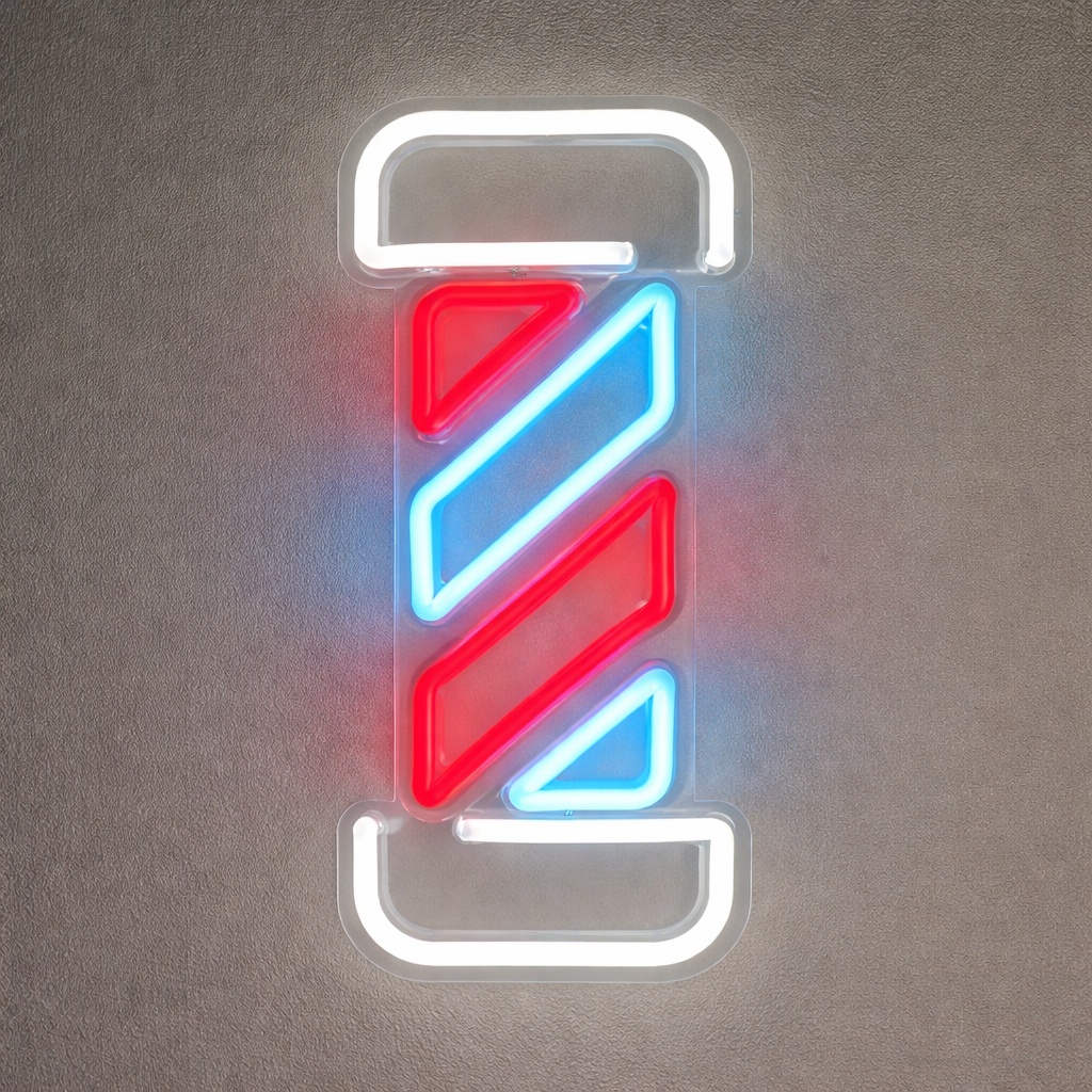 Barber Pole Neon Sign for Hair Salon Shop Wall Decor