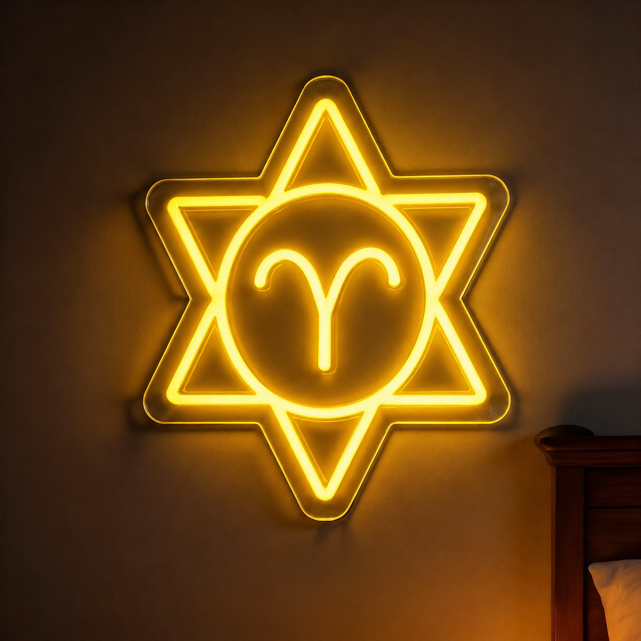 Aries Zodiac LED Neon Sign Astrology Horoscope Neon Light Wall Decor for Bedroom Gaming Room