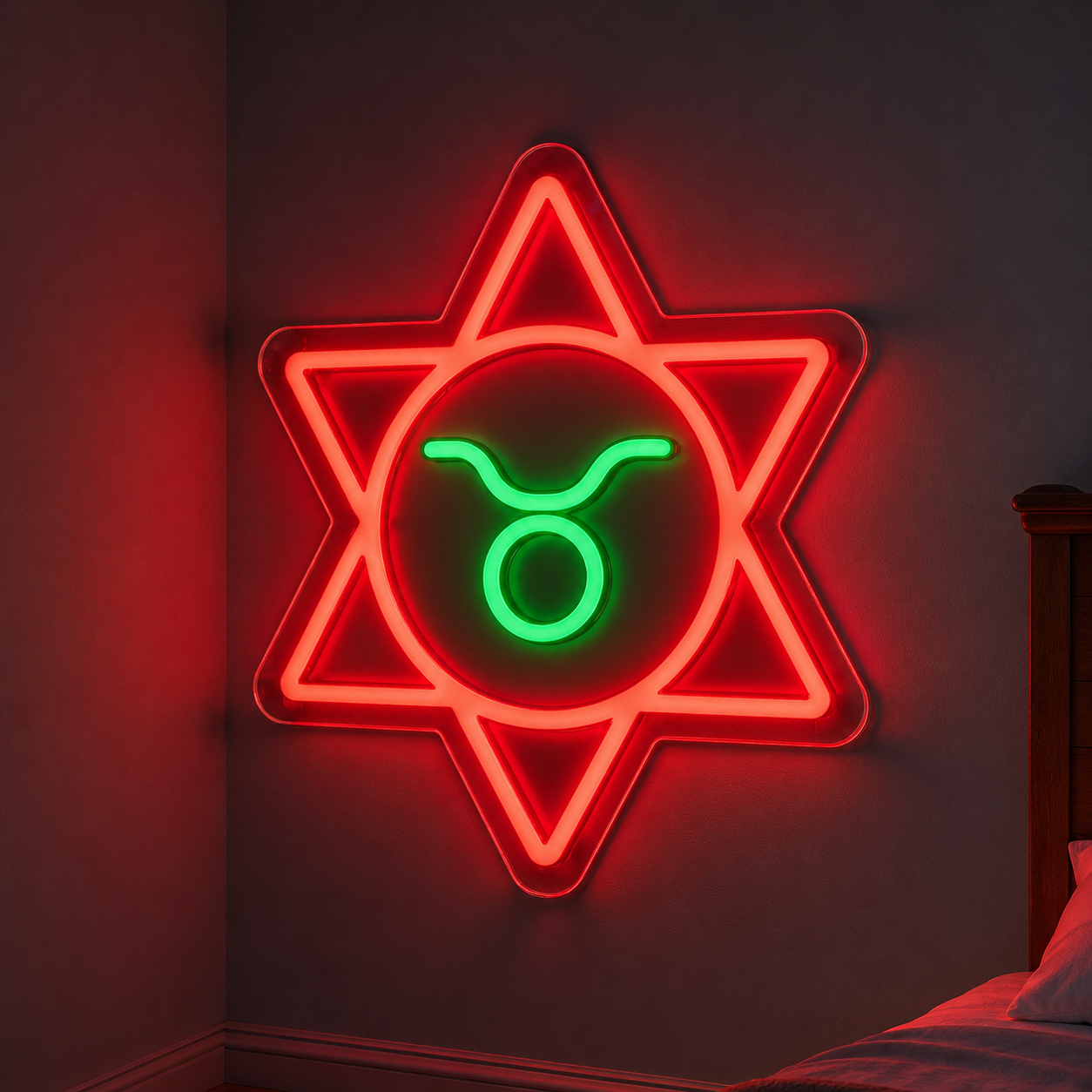 Taurus Zodiac LED Neon Sign Astrology Horoscope Neon Light Wall Decor for Bedroom Gaming Room