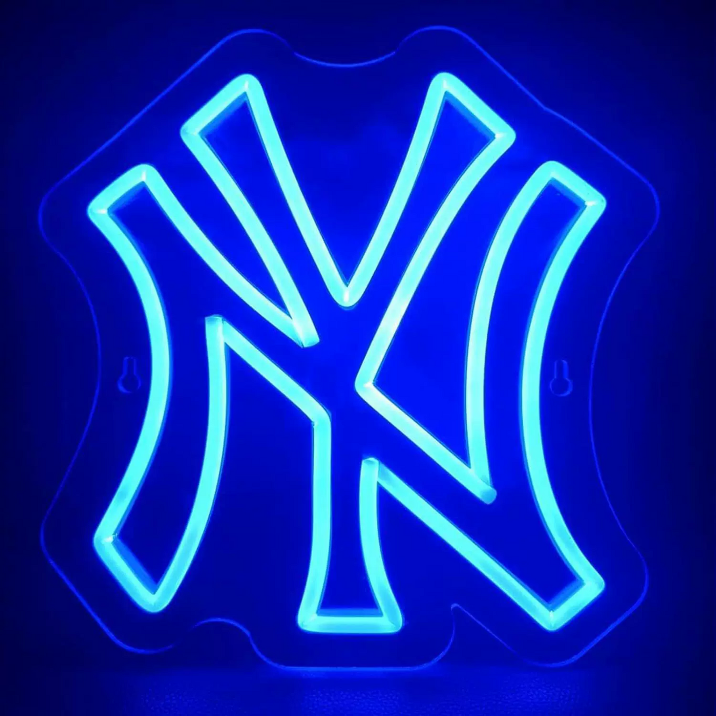 NY Letter LED Neon Sign Blue Alphabet Neon Light for Bedroom Wall Decor Gaming Room Bar
