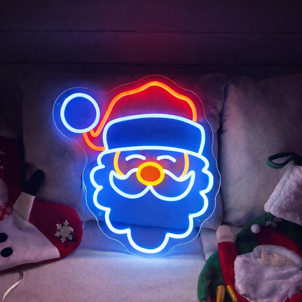 LED Santa Claus Neon Sign for Christmas Home Decoration