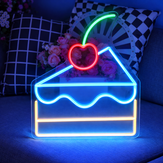 Cherry Cake LED Neon Sign Wall Decor