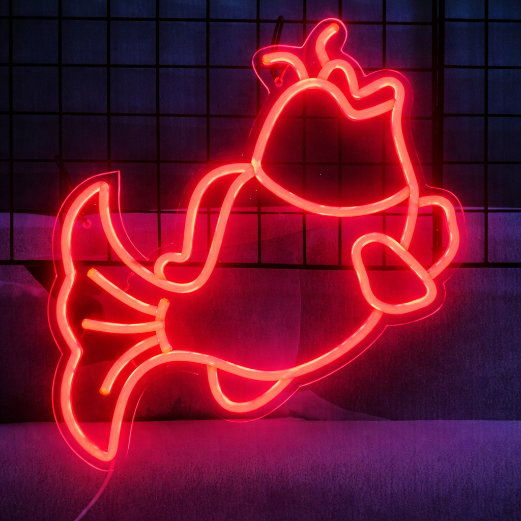 Cute Mermaid LED Neon Sign for Kids Room Ocean Theme Wall Decor