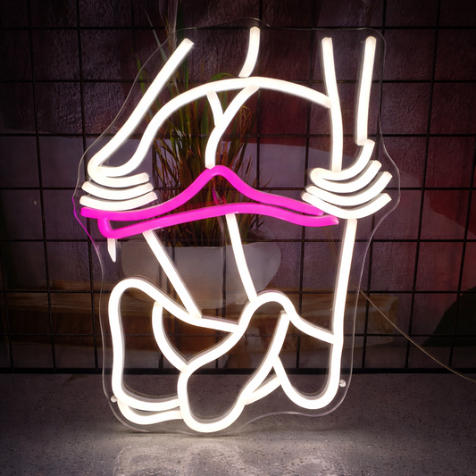 Bikini Girl LED Neon Sign Sexy Body Neon Light for Room Wall Decor