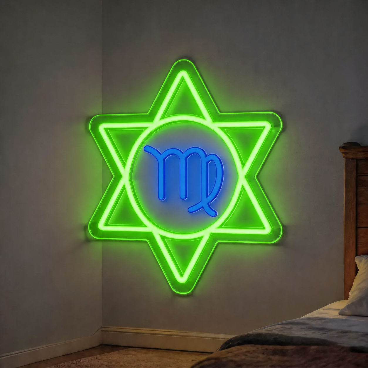 Virgo Zodiac LED Neon Sign Astrology Horoscope Neon Light Wall Decor for Bedroom Gaming Room