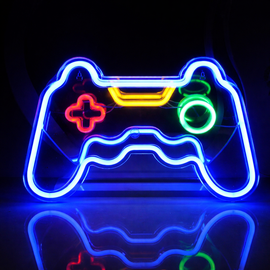 Game Controller LED Neon Sign for Gaming Room Wall Decor Light
