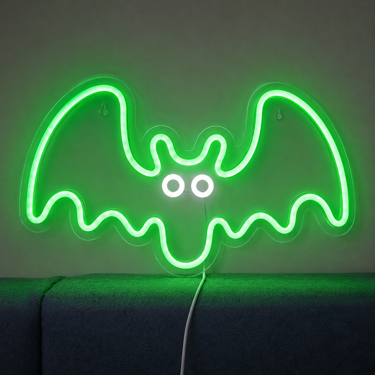 Purple Bat LED Neon Sign Halloween Bat Neon Light Wall Decor for Bedroom Party Gaming Room