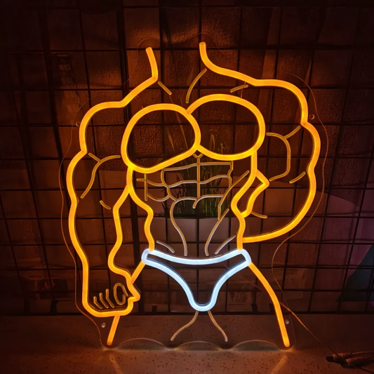 Bodybuilder LED Neon Sign Muscle Gym Neon Light for Fitness Wall Decor
