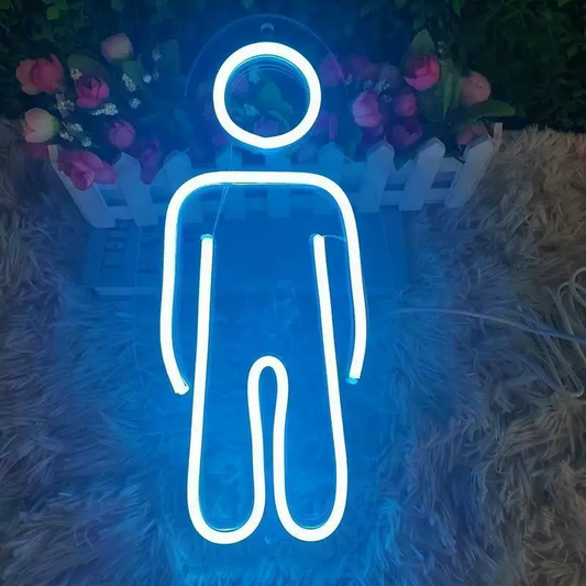 Minimalist Human Figure LED Neon Sign Modern Stickman Hanging Neon Light for Room Bar Studio Decor