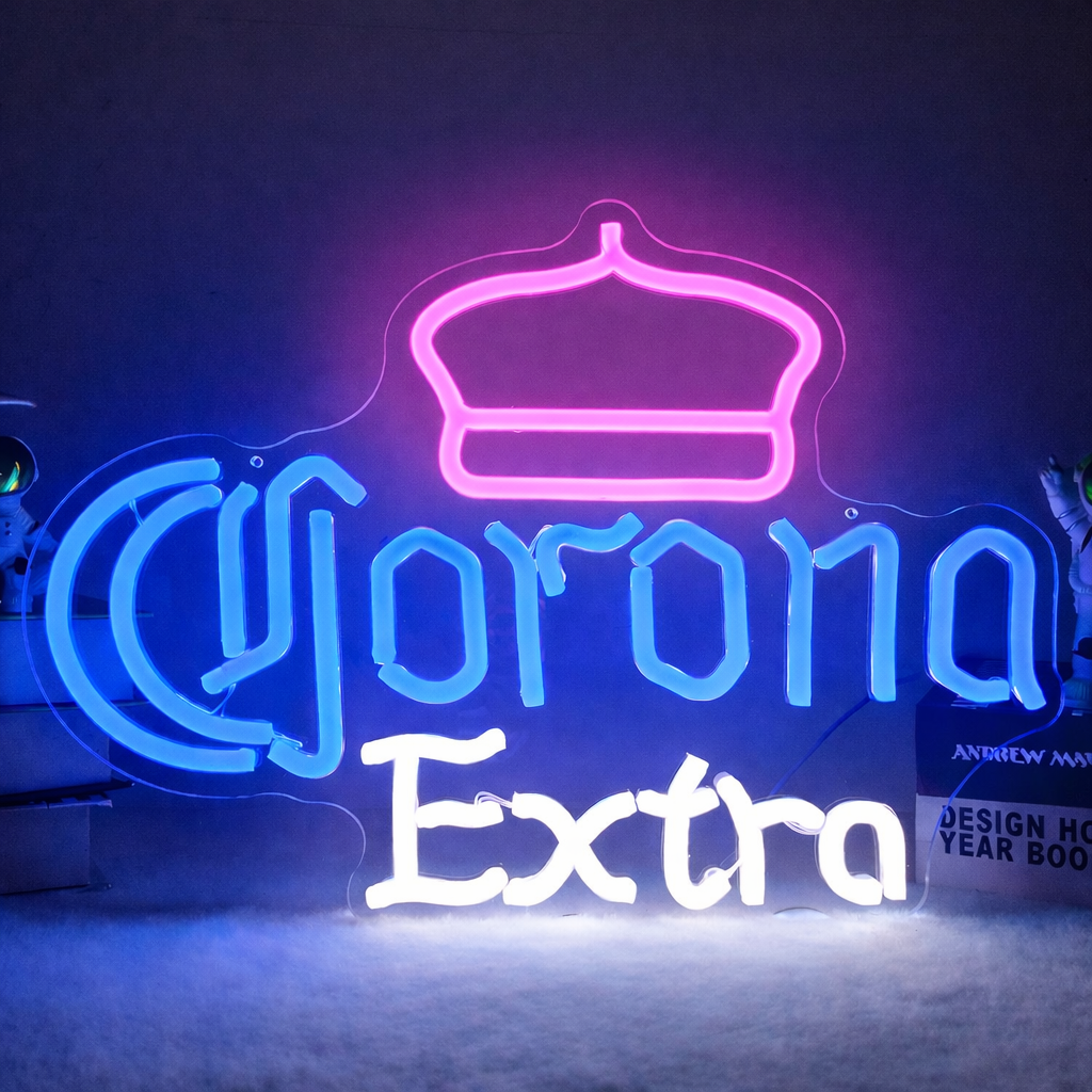Corona Extra Beer Logo LED Neon Sign for Bar Decor