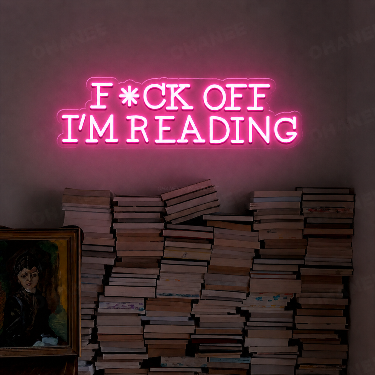 Funny Reading LED Neon Sign I’m Reading Neon Light for Bedroom Library Book Lover Decor