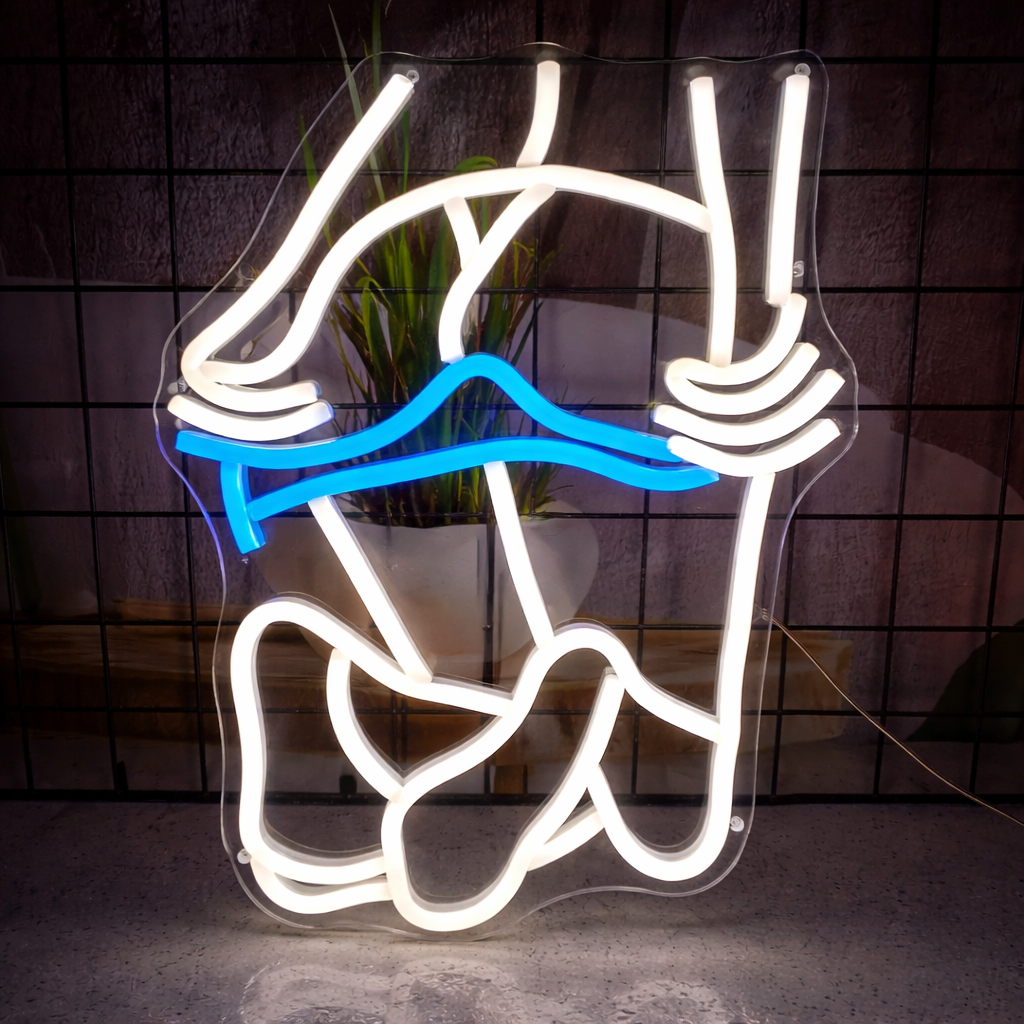 Bikini Girl LED Neon Sign Sexy Body Neon Light for Room Wall Decor