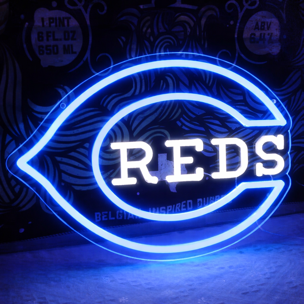 Baseball Team Neon Sign LED Sports Light for Bar Game Room Decor