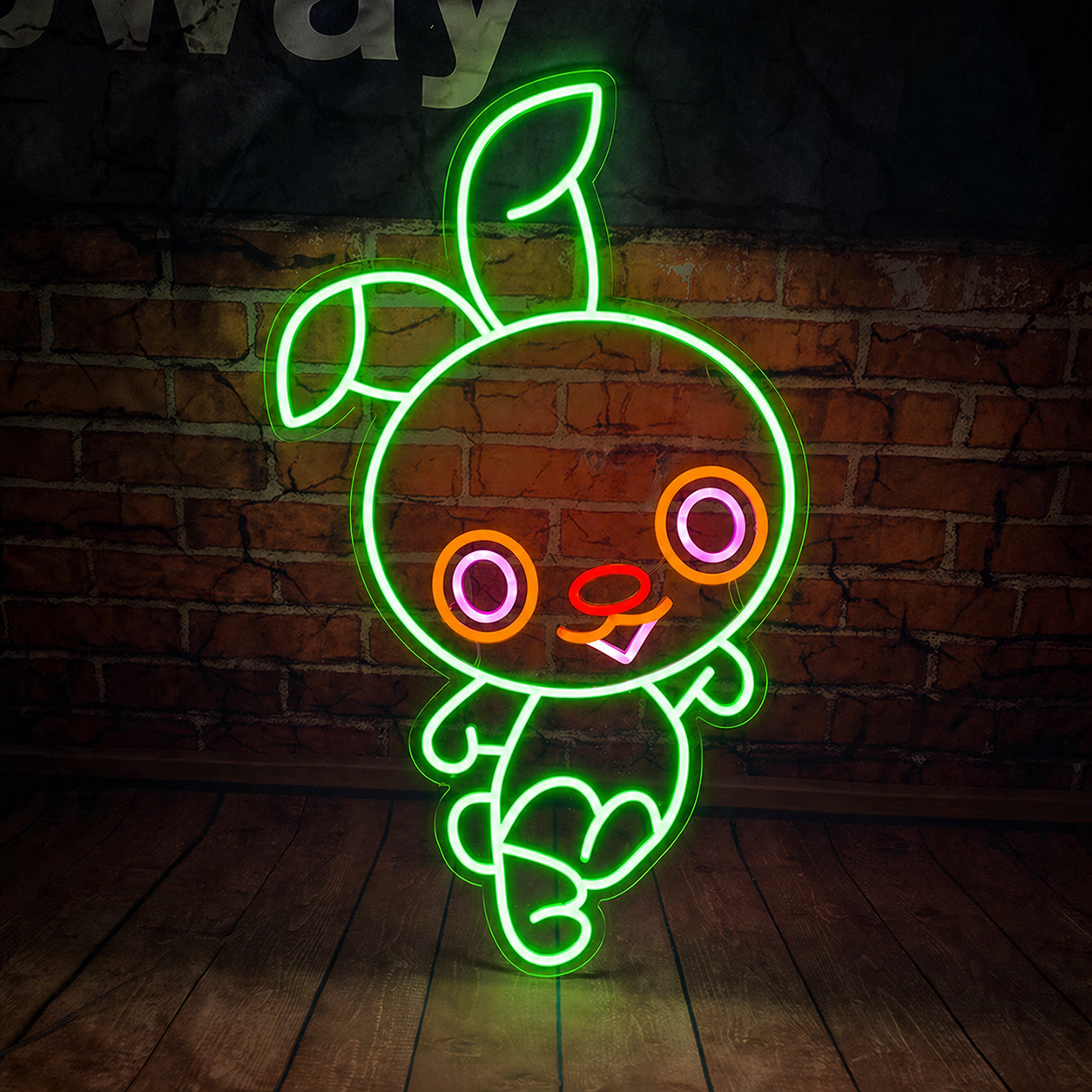 Cute Bunny LED Neon Sign Cartoon Animal Neon Light for Kids Room Wall Decor