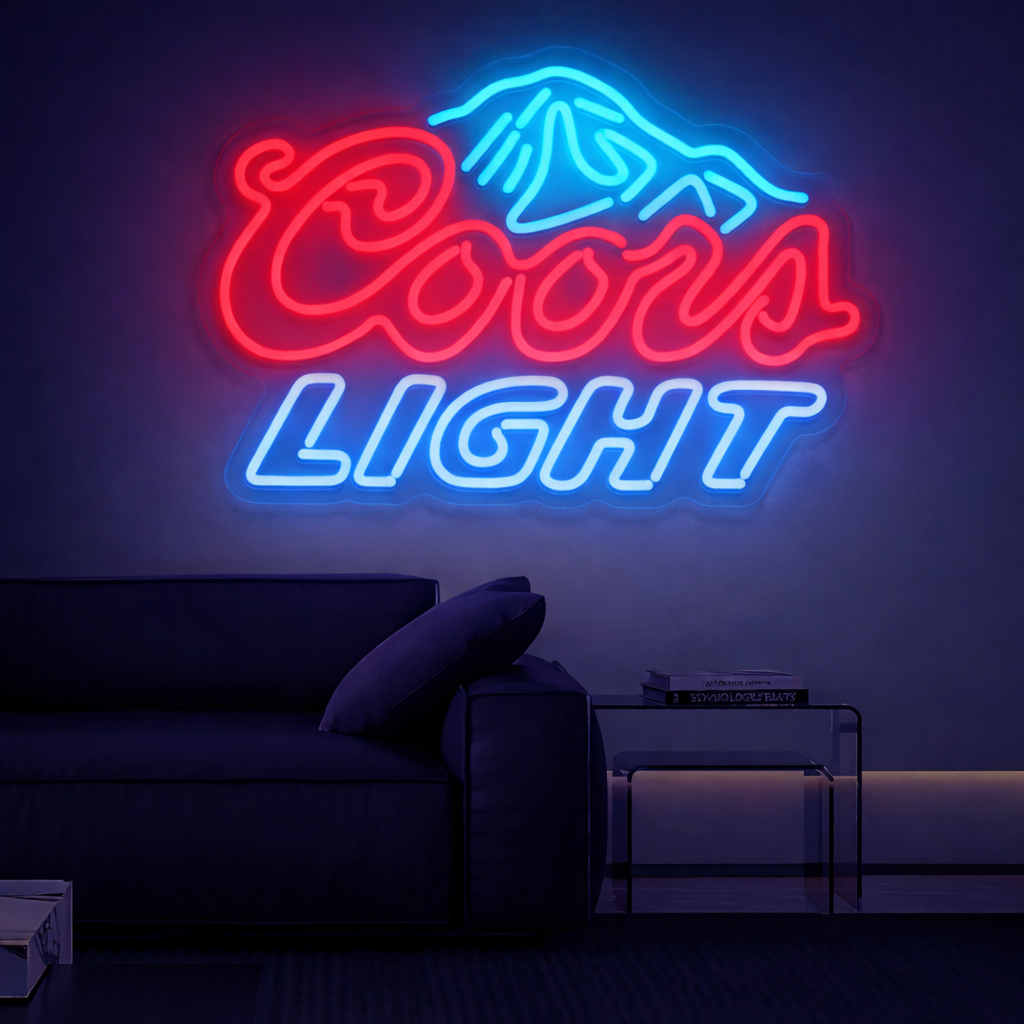 Mountain Light LED Neon Sign Beer Style Wall Light for Home Bar Decor