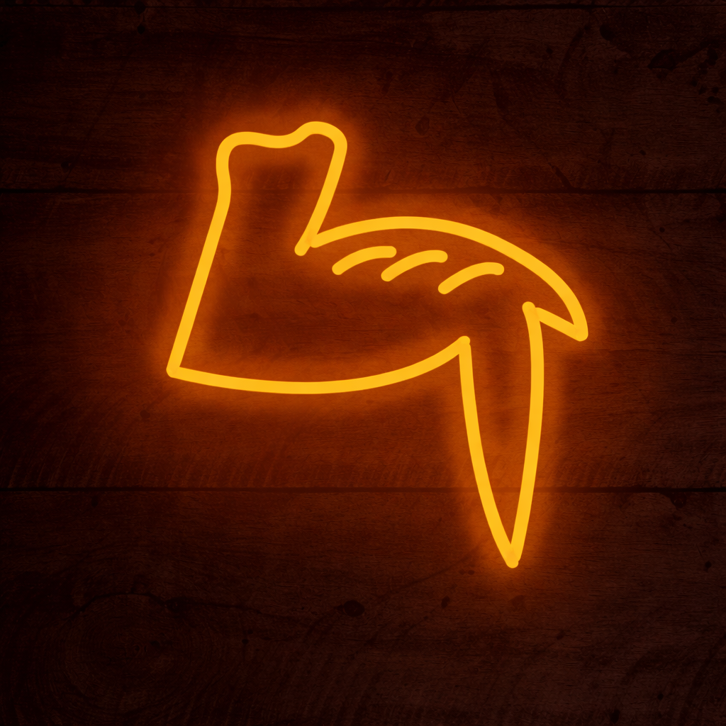 Chicken Wing LED Neon Sign for Restaurant Bar and Snack Shop Decor