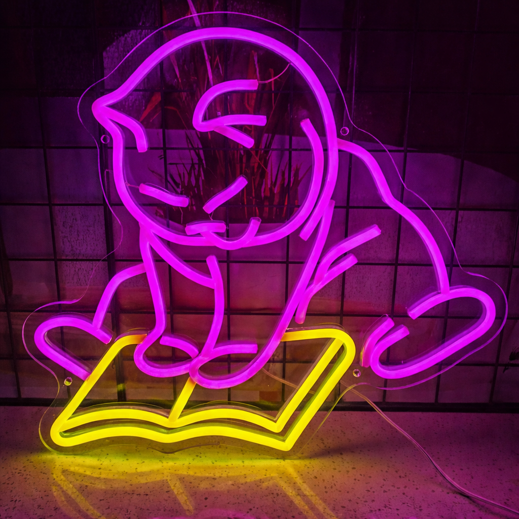 Crown LED Neon Mirror Sign for Vanity, Salon & Luxury Room Decor