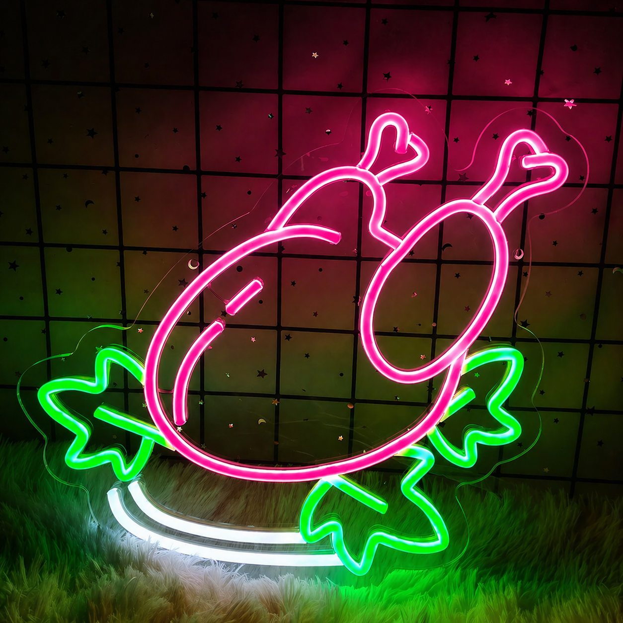 Fried Chicken LED Neon Sign Fast Food Neon Light Wall Decor for Kitchen Restaurant Bar
