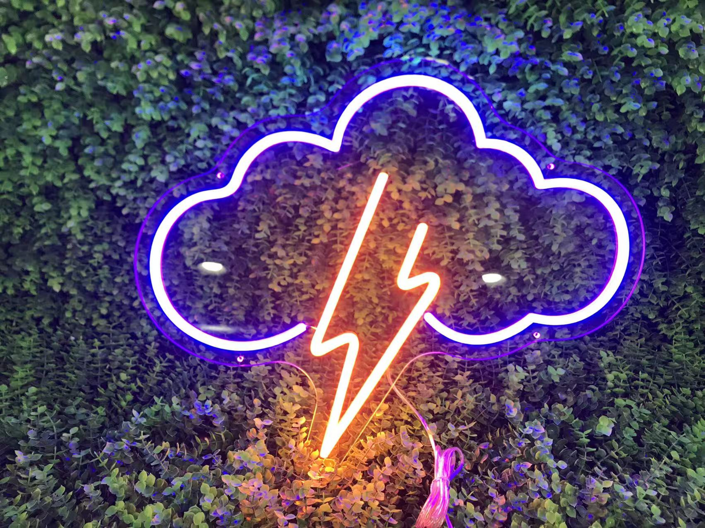 Cloud Lightning LED Neon Sign Thunderbolt Neon Light for Room Wall Decor