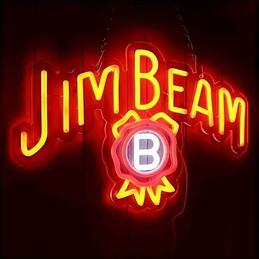 Jim Beam Style Whiskey Bar LED Neon Sign for Home Bar Decor