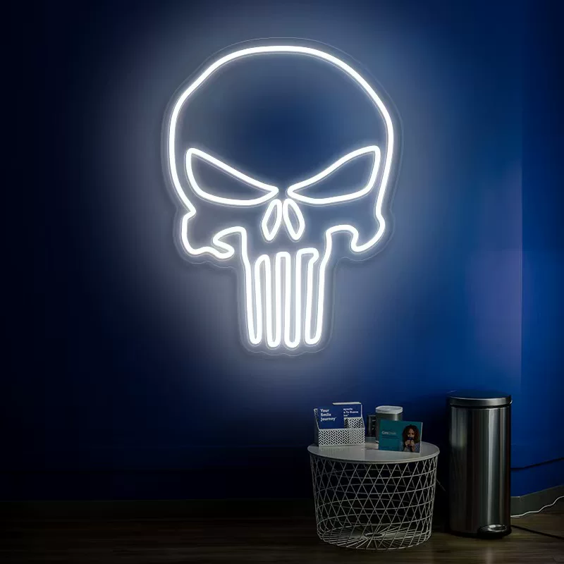 Minimalist White LED Neon Light Bar Wall Lamp Modern Decorative Light for Bedroom Living Room