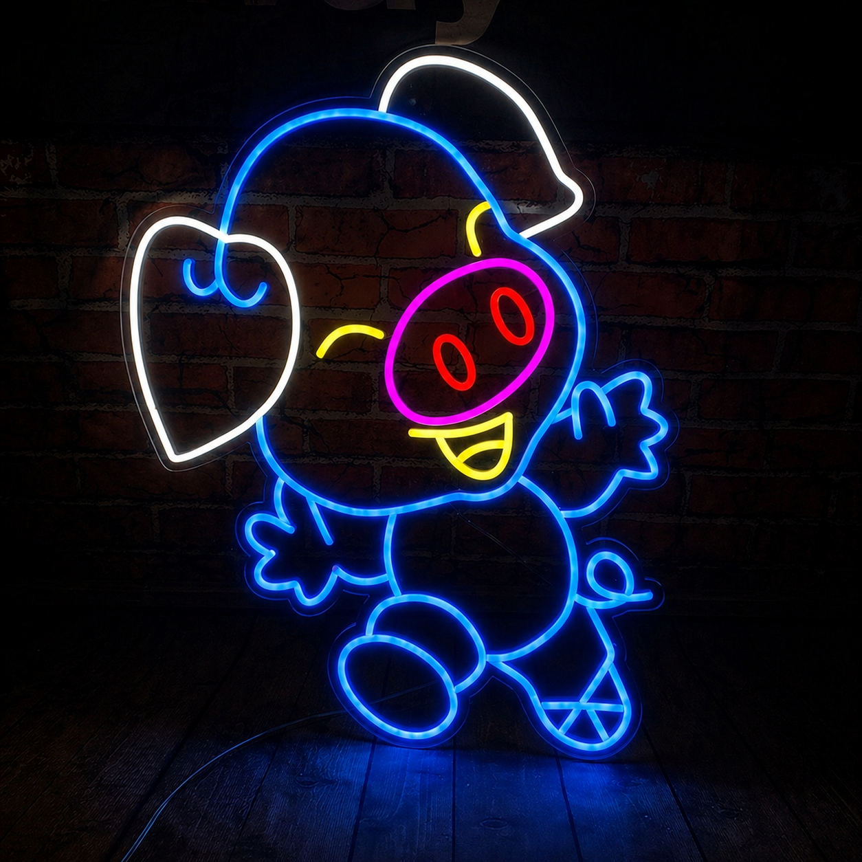 Cute Pig LED Neon Sign Cartoon Animal Neon Light for Kids Room Wall Decor