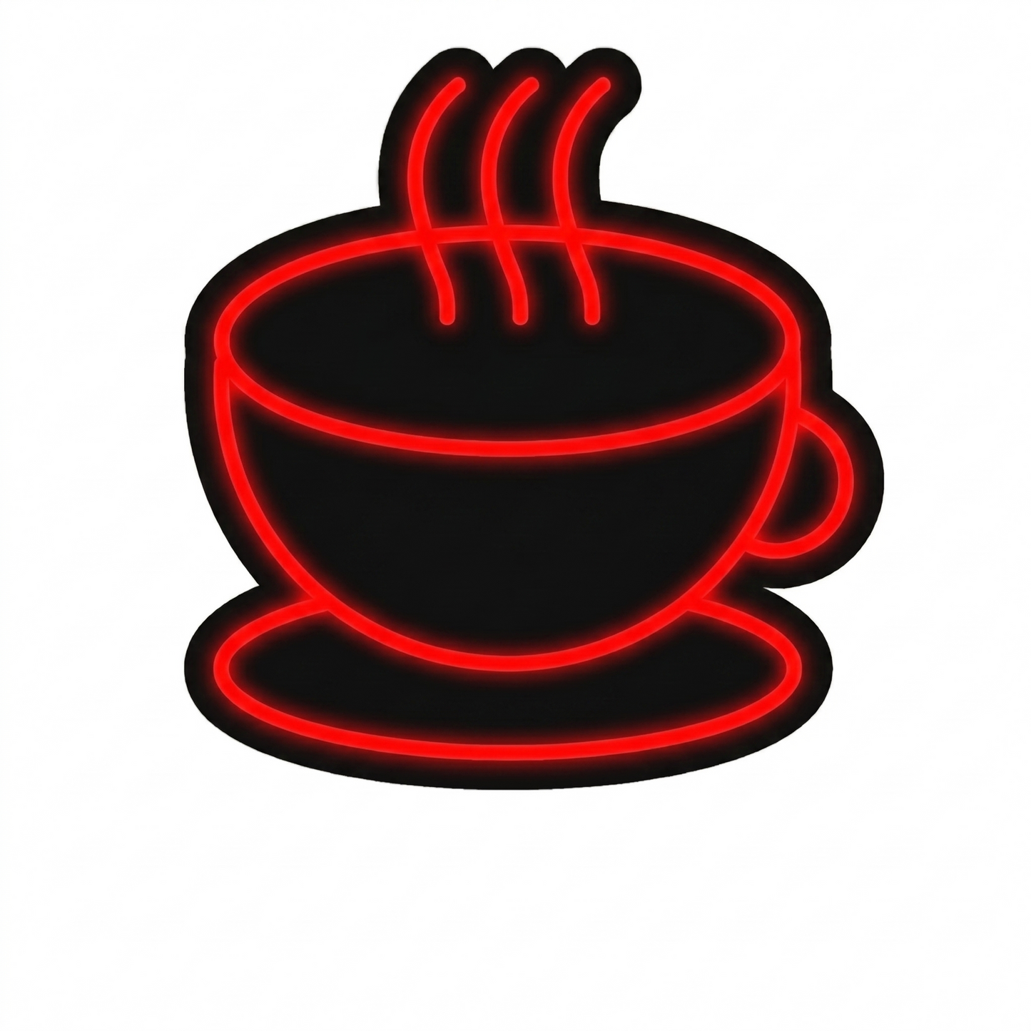 Coffee Cup LED Neon Sign Yellow Cafe Neon Light Wall Decor for Kitchen Restaurant Coffee Shop