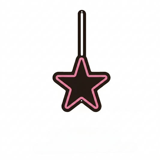 Magic Wand LED Neon Sign Yellow White Star Neon Light Wall Decor for Bedroom Nursery Kids Room