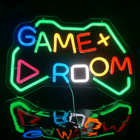 Game Room LED Neon Sign Colorful Gaming Neon Light Wall Decor for Bedroom Arcade