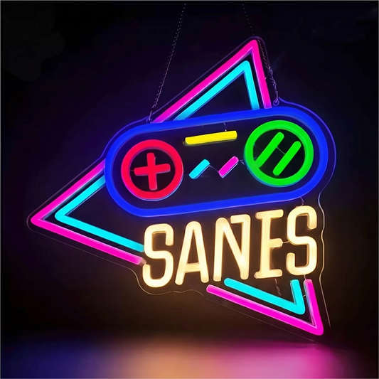 Game Controller LED Neon Sign Colorful Gaming Neon Light Wall Decor for Game Room Bedroom