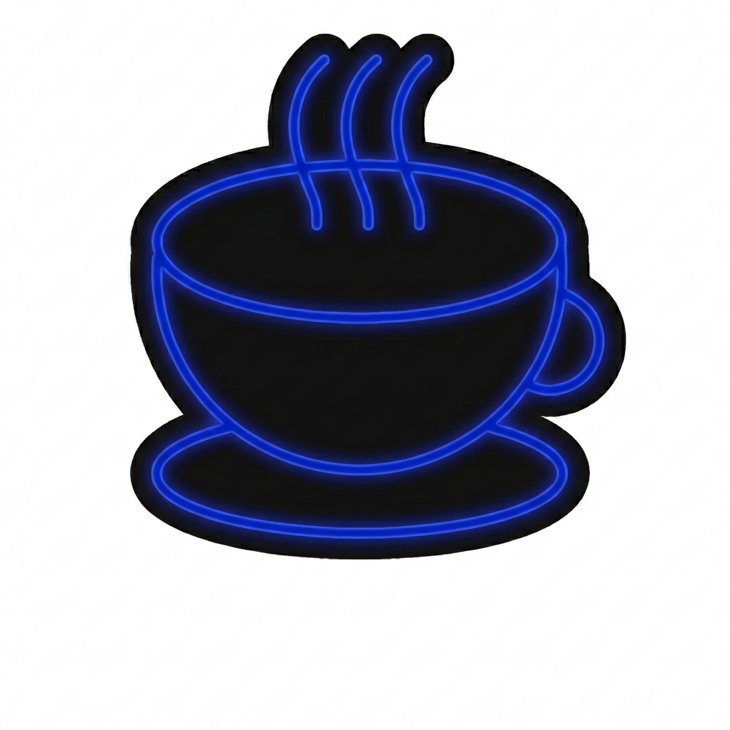 Coffee Cup LED Neon Sign Yellow Cafe Neon Light Wall Decor for Kitchen Restaurant Coffee Shop