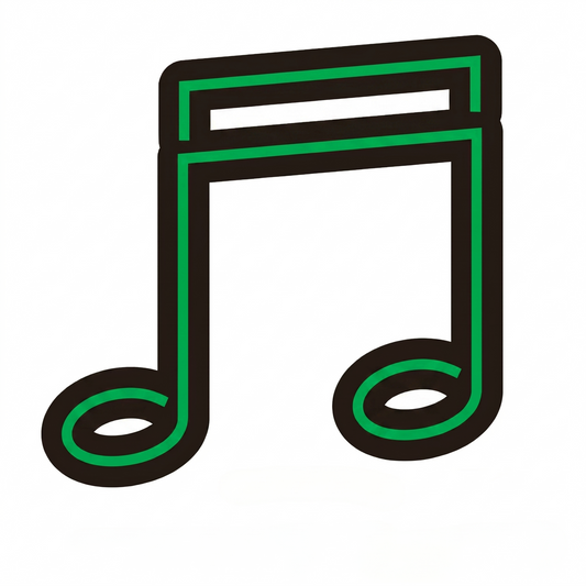 Music Note LED Neon Sign Blue Musical Neon Light Wall Decor for Bedroom Studio Game Room