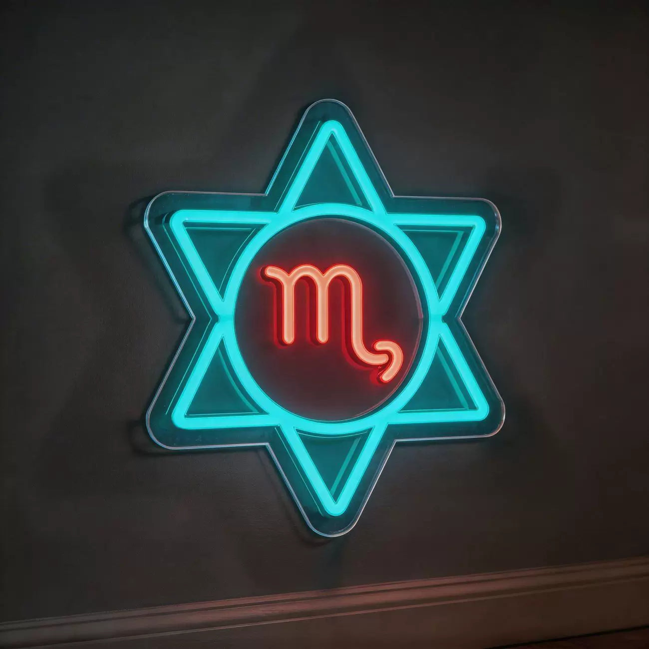 Scorpio Zodiac LED Neon Sign Astrology Horoscope Neon Light Wall Decor for Bedroom Gaming Room