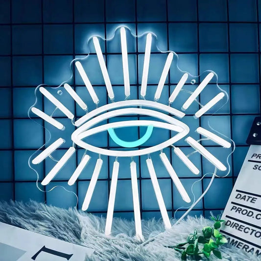 Mystic Eye LED Neon Sign for Aesthetic Room Decor