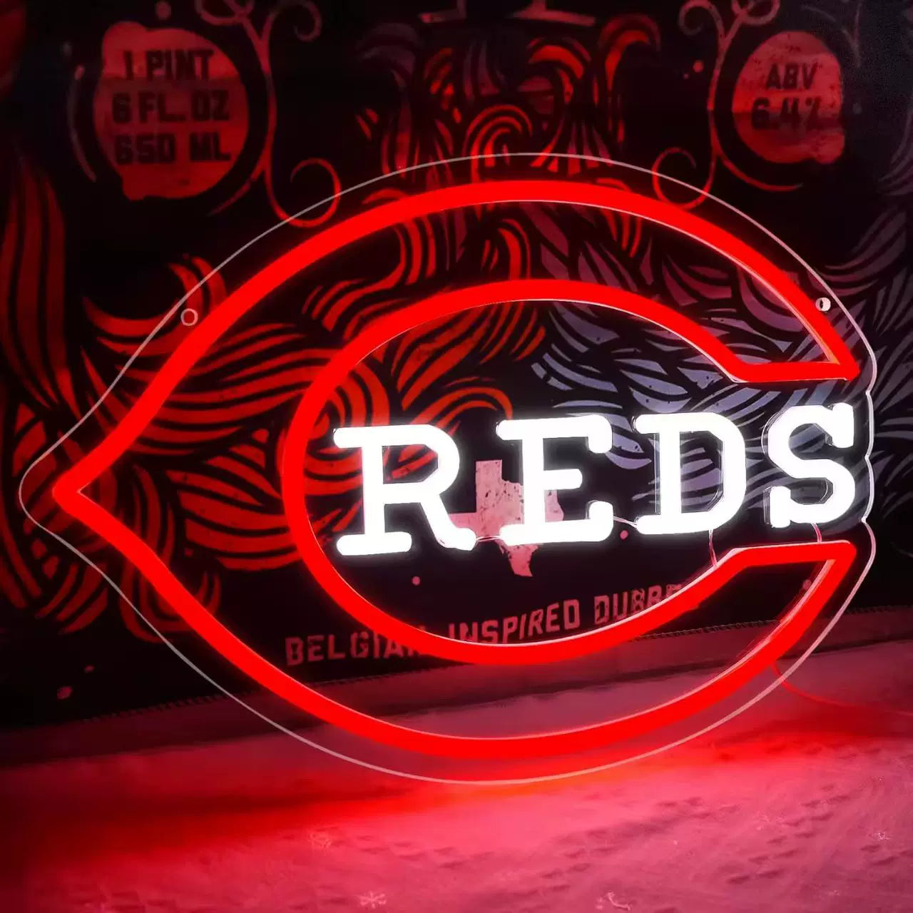 Baseball Team Neon Sign LED Sports Light for Bar Game Room Decor