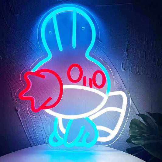 Cute Cartoon Creature LED Neon Sign for Kids Room Decor