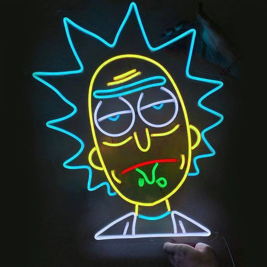 Mad Scientist LED Neon Sign Colorful Cartoon Neon Light Wall Decor for Bedroom Game Room