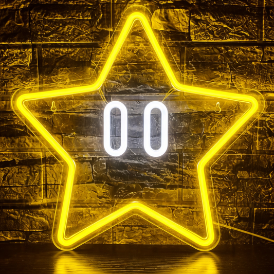 Star LED Neon Sign Wall Decoration Party Light