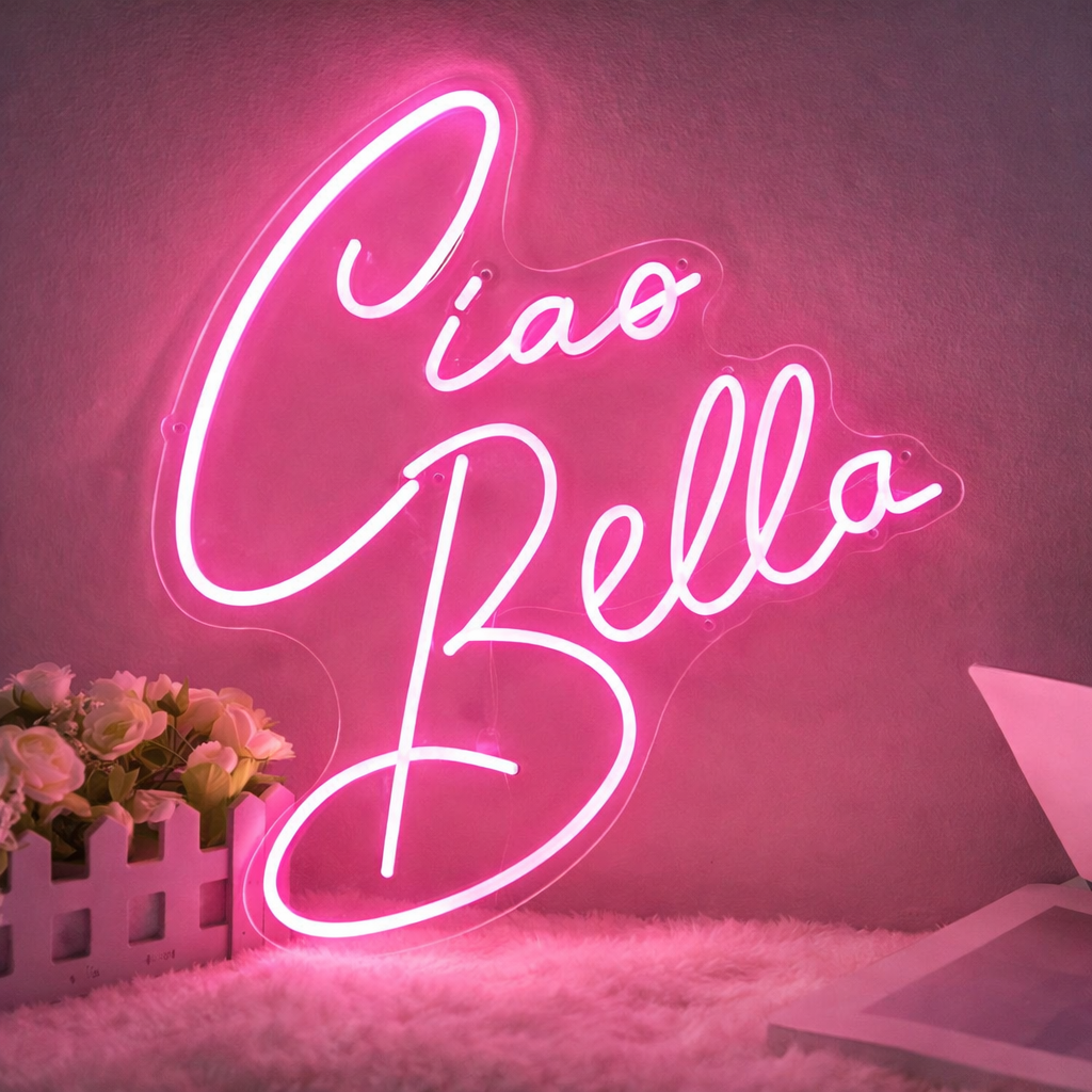 Personalized Ciao Bella LED Neon Sign Wall Decoration Home Event