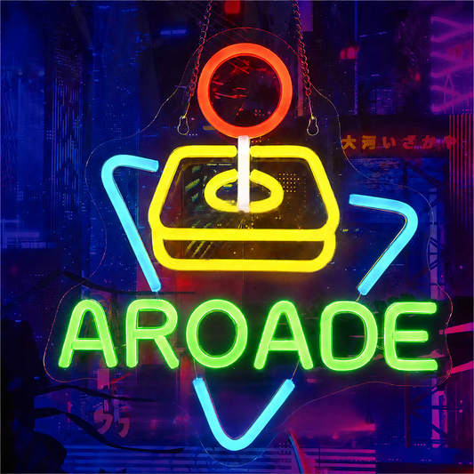 Gamer LED Neon Sign Colorful Joystick Arcade Neon Light Wall Decor for Game Room Bedroom