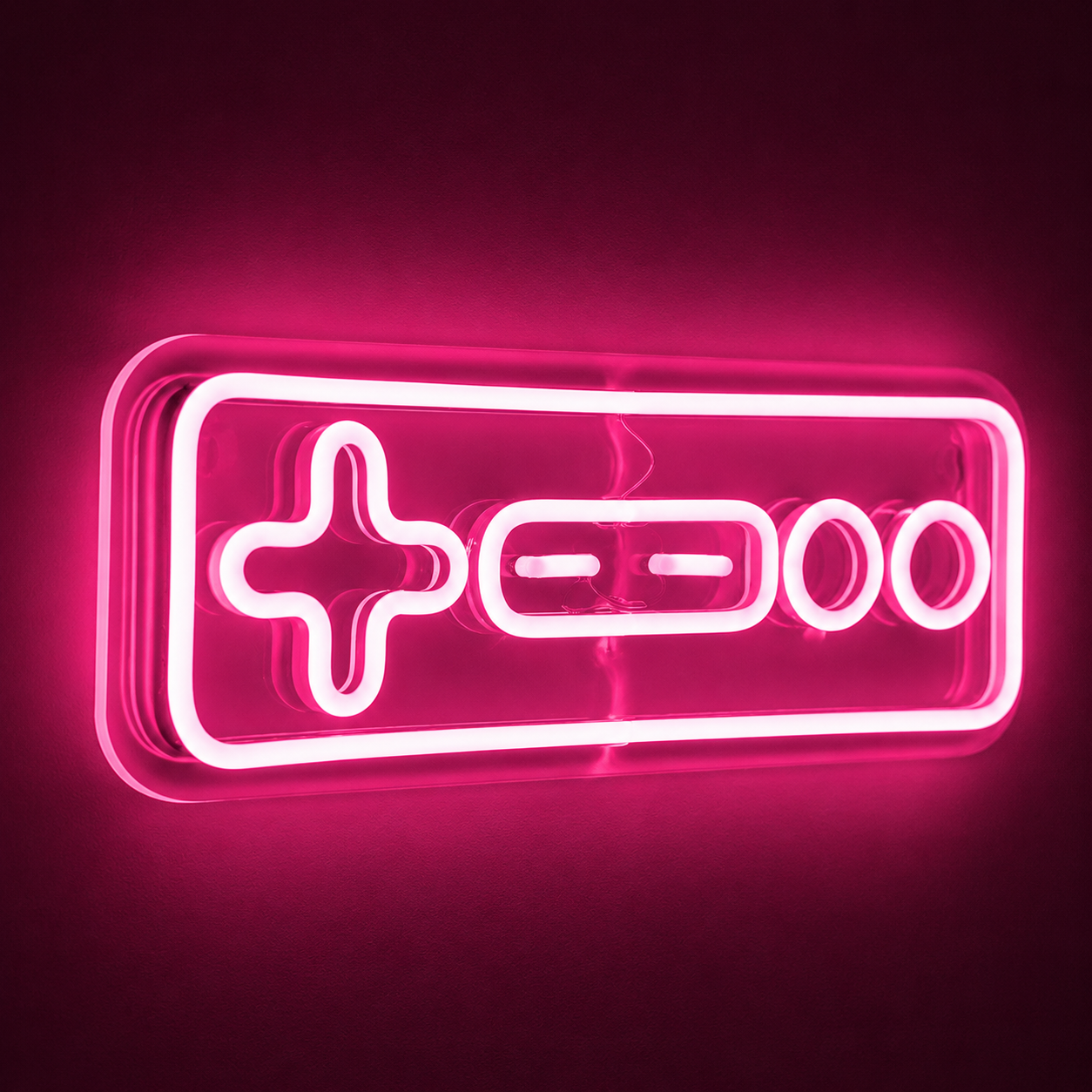 Game Controller LED Neon Sign Warm White Gaming Neon Light Wall Decor for Bedroom Game Room