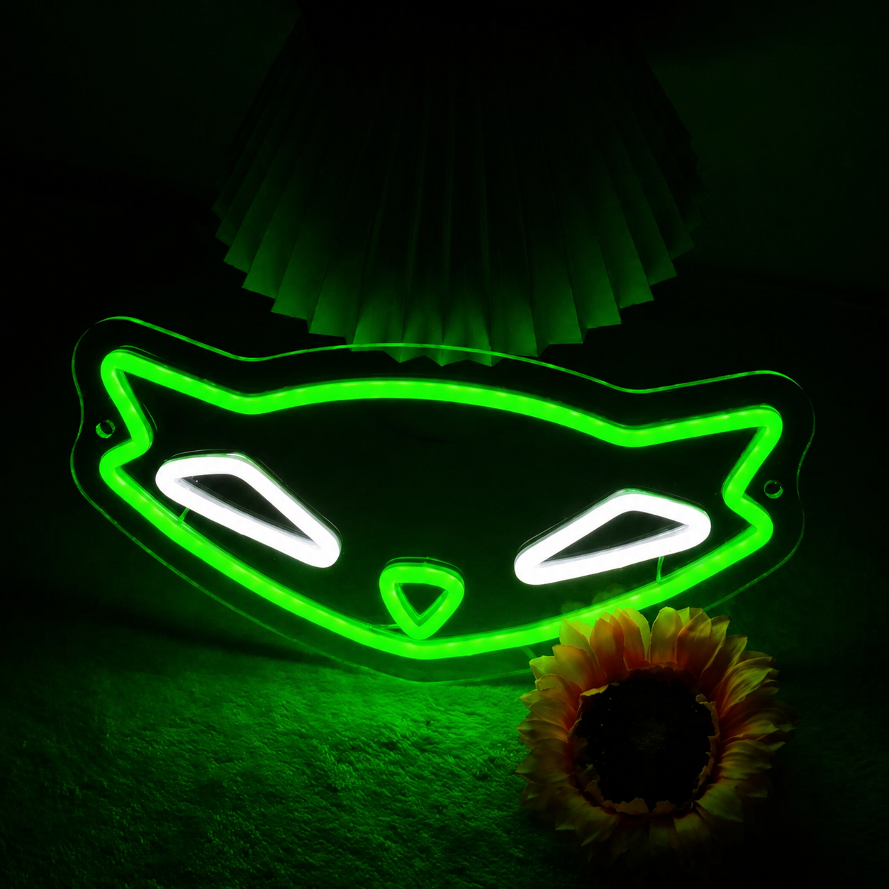 Cute Cat Face LED Neon Sign Minimalist Animal Neon Light for Bedroom Wall Decor