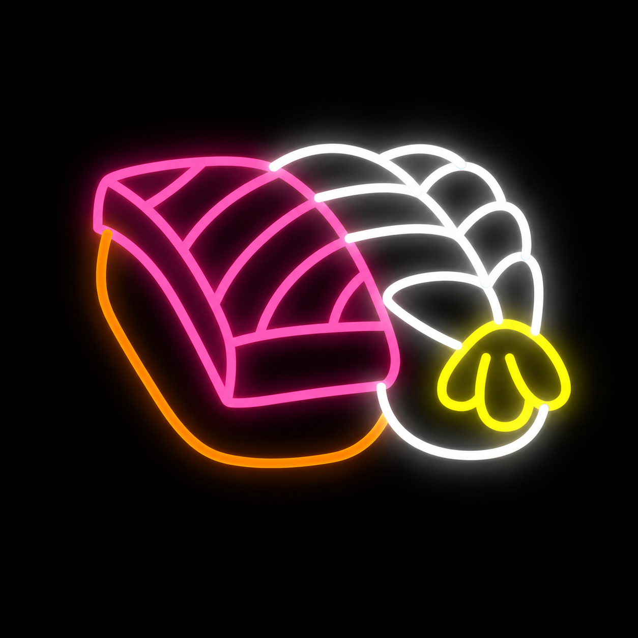 Shrimp Sushi LED Neon Sign Ebi Nigiri Neon Light Wall Decor for Japanese Restaurant Sushi Bar Cafe
