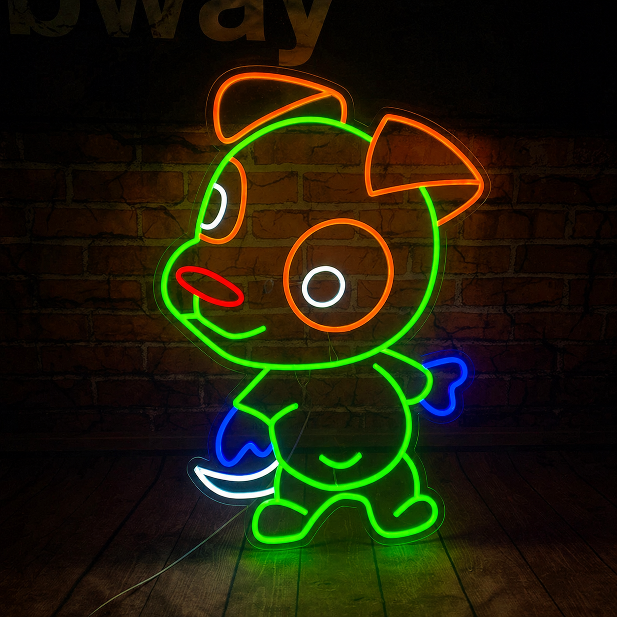 Cartoon Dog LED Neon Sign Cute Puppy Neon Light for Kids Room Wall Decor