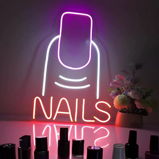 Pink Wave LED Neon Sign Cute Aesthetic Light for Bedroom and Desk Decor