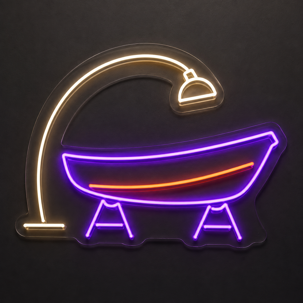 Boat on Repair Stands LED Neon Sign for Boat Repair Shops - design reference