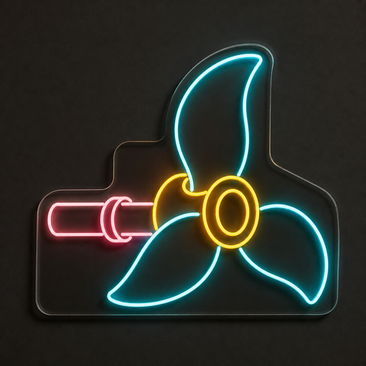 Boat Propeller LED Neon Sign for Marine Shops - design reference