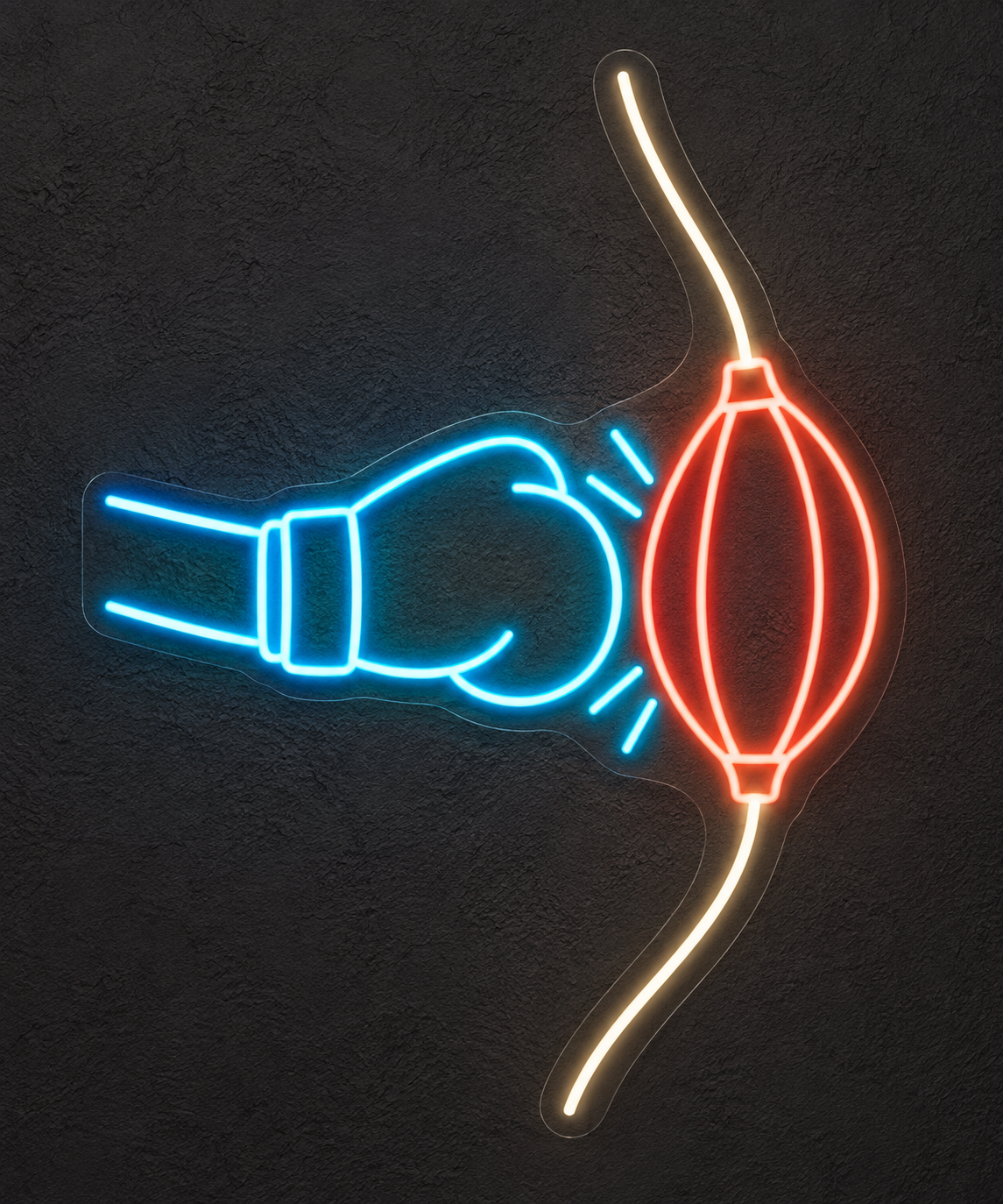 Boxing Glove & Training Bag LED Neon Sign for Boxing Gyms - design reference