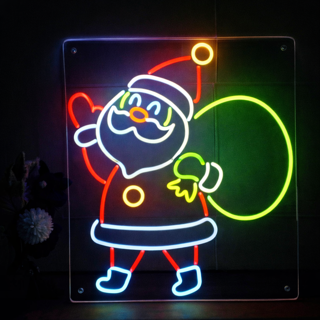LED Santa Claus Neon Sign for Christmas Holiday Decoration